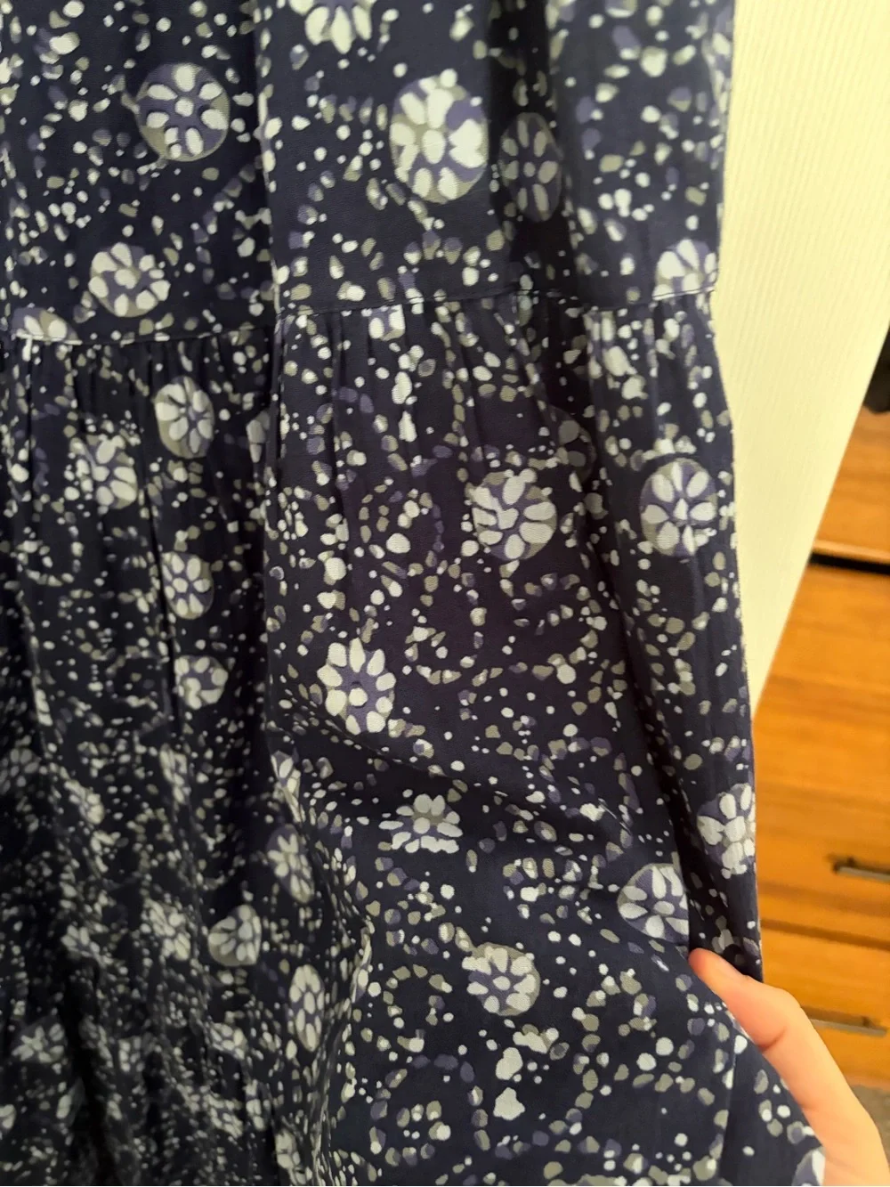 Madewell Navy and White Floral Sundress - Picture 2 of 3